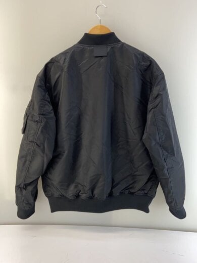 商品画像：フライトジャケット/L/ナイロン/BLK/無地/311-485339 2