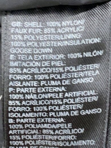 商品画像：ダウンジャケット/S/ナイロン/BLK/F10PA17 4