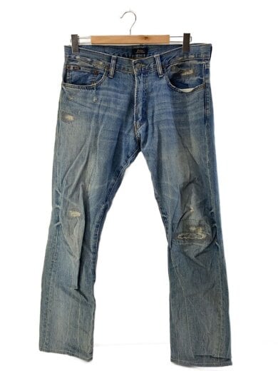 商品画像：ストレートパンツ/32/デニム/IDG/無地/ダメージ 1