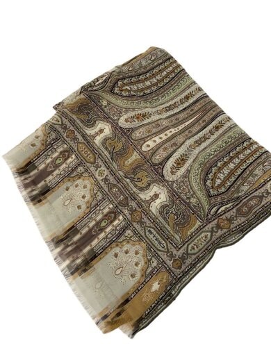 商品画像：ストール/シルク/BRW/レディース 1