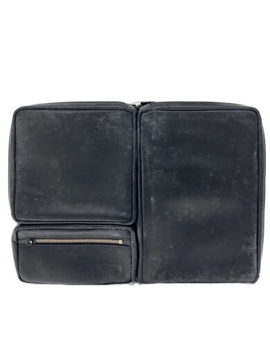 商品画像：セカンドバッグ/レザー/BLK/無地/255-03765/MODULE 1