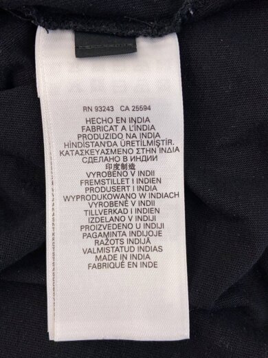 商品画像：Tシャツ/M/コットン/BLK/プリント/A13284 5