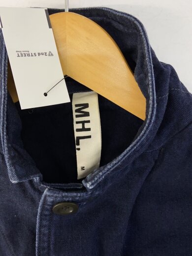 画像：MHL.ジャケット/M/コットン/NVY/無地/596-2204503