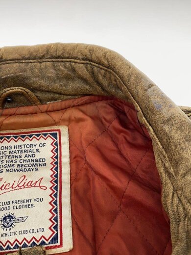 商品画像：Sicilian/レザージャケット・ブルゾン/L/羊革/BRW 6