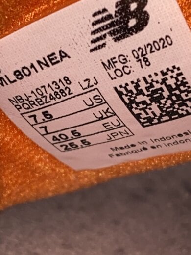 商品画像：ML801/パープル/25.5cm/PUP 6