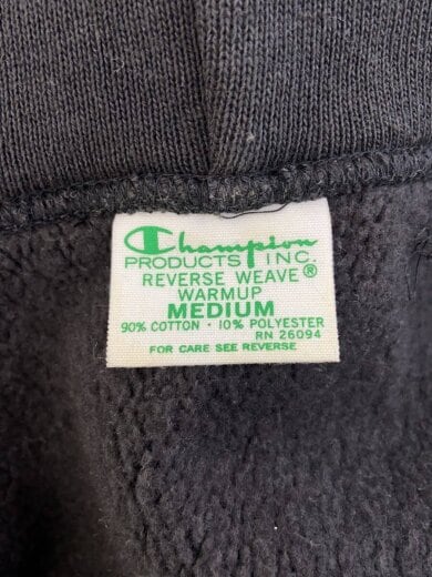 商品画像：ジップパーカー/M/コットン/BLK/C8-K112// 3