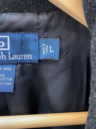 商品画像：ピーコート/L/ウール/BLK/無地 4