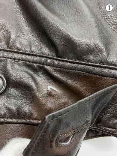 商品画像：レザージャケット・ブルゾン/L/コットン/BRW/8442A 7