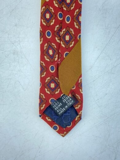 商品画像：ネクタイ/シルク/RED/総柄/メンズ 5