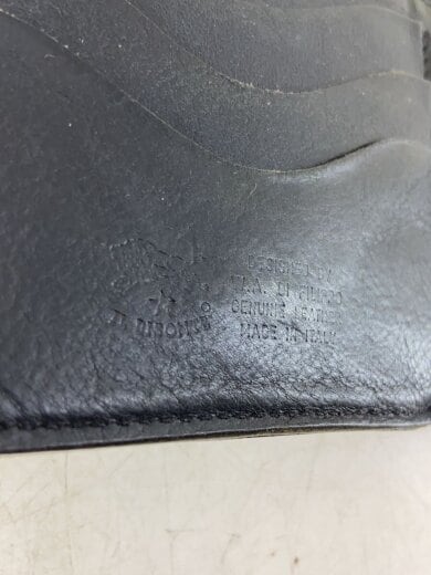 商品画像：2つ折り財布/レザー/BLK/メンズ 3