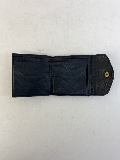 商品画像：2つ折り財布/レザー/BLK/メンズ 4
