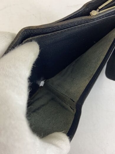 商品画像：2つ折り財布/レザー/BLK/メンズ 6