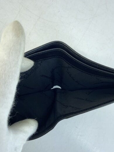 商品画像：2つ折り財布/レザー/BLK/無地/メンズ// 5