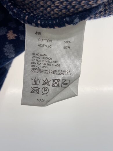 商品画像：ニット・セーター(厚手)/L/コットン/NVY/総柄// 4
