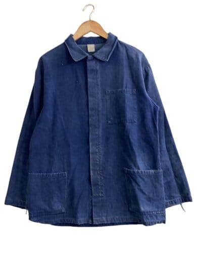 商品画像：カバーオール/50/モールスキン/BLU/無地 1