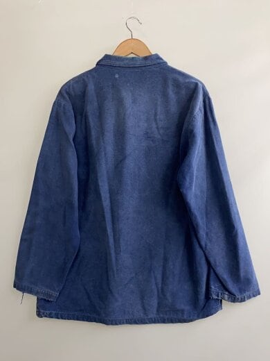 商品画像：カバーオール/50/モールスキン/BLU/無地 2