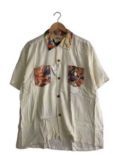 商品画像：北斎/畠山重忠/アロハシャツ/XL/レーヨン/WHT/SS39656// 1