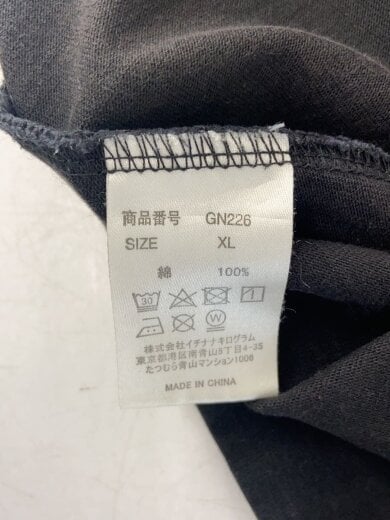 商品画像：Tシャツ/XL/コットン/BLK/無地/GN226 3
