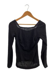 長袖カットソー/--/ウール/BLK/無地/TM-T005