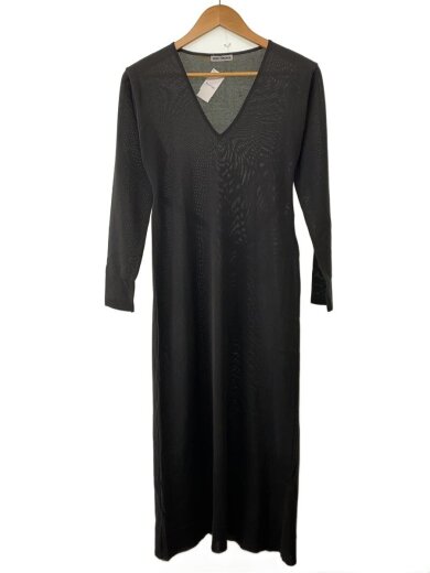 商品画像：長袖ワンピース/M/アクリル/GRY/無地/IM71-KH104 1