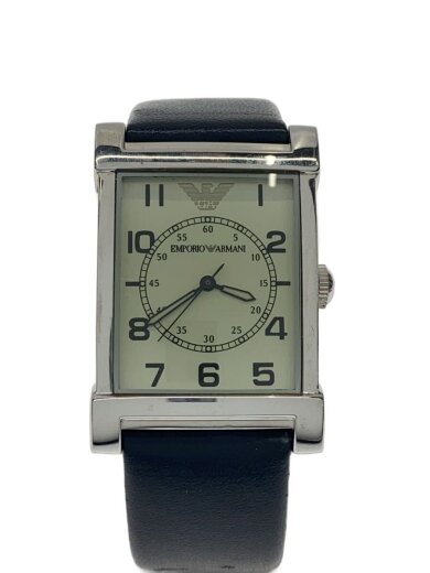 商品画像：クォーツ腕時計/アナログ/レザー/BLK/AR-0211 1