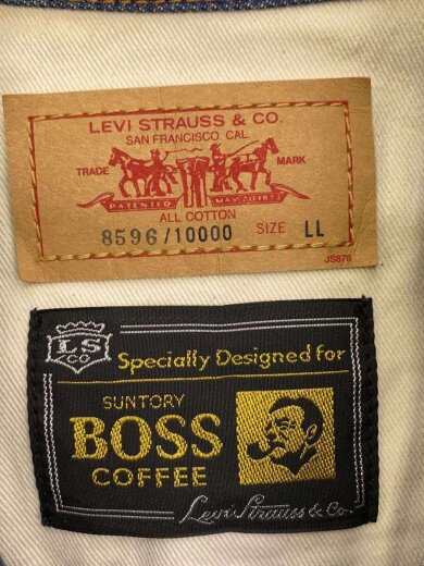 商品画像：Gジャン/LL/デニム/NVY/BOSSJ-2003 3