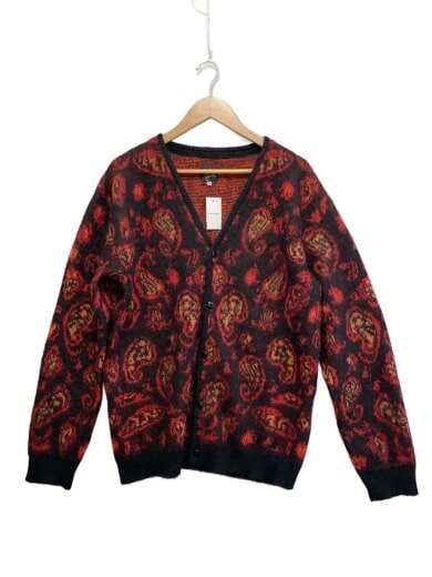 商品画像：カーディガン(厚手)/M/モヘア/RED/ペーズリー/J0396 1