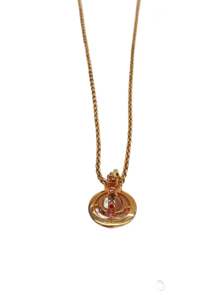 Vivienne Westwood / NEW TINY ORB/ネックレス/SILVER/カラーストーン/GLD/トップ有/レディース