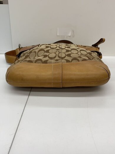 商品画像：ショルダーバッグ_シグネチャー_ベーシュレザー/キャンバス/CML/総柄 4