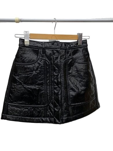 商品画像：スカート/25/コットン/BLK/無地/A04948 1