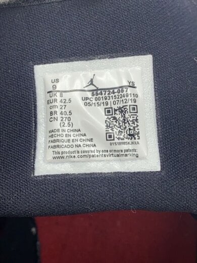 商品画像：AIR JORDAN 1 MID/エアジョーダン1ミッド/ブラック/554724-057/27cm/BLK 5