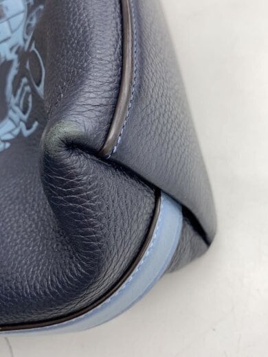 商品画像：ショルダーバッグ/レザー/NVY/H2239 5