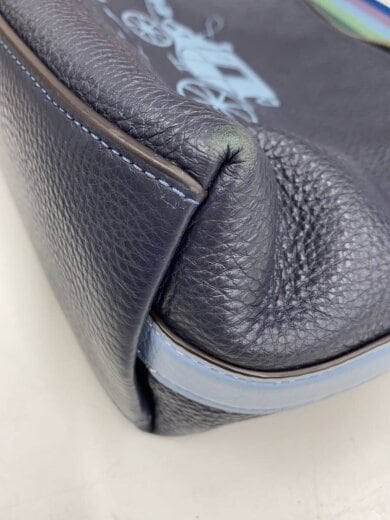 商品画像：ショルダーバッグ/レザー/NVY/H2239 6