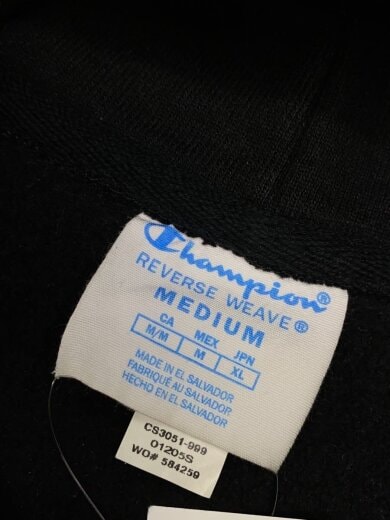 商品画像：パーカー/M/コットン/BLK 3