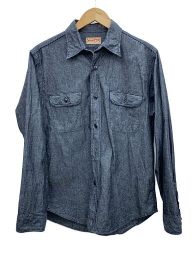 商品画像：長袖シャツ/M/コットン/GRY/無地/SC29159 1