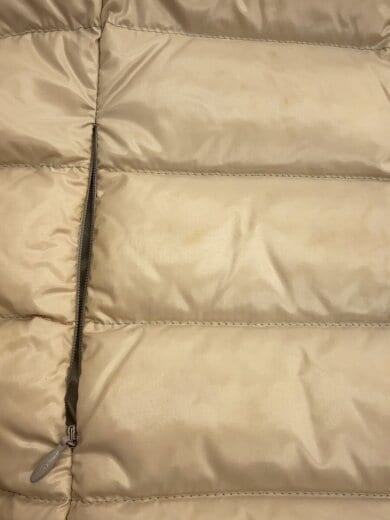 商品画像：ダウンベスト/0/ナイロン/BEG/汚れあり 5