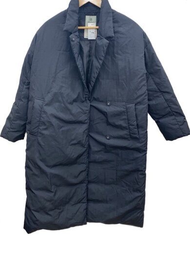 商品画像：ステッチレスロングダウンコート/36/ナイロン/BLK/675-1214004// 1