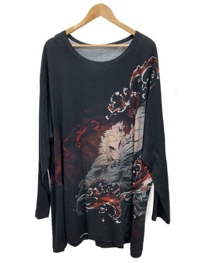 商品画像：22SS/鬼滅の刃/長袖Tシャツ/3/コットン/BLK/GQ-T03-013/使用感有// 1