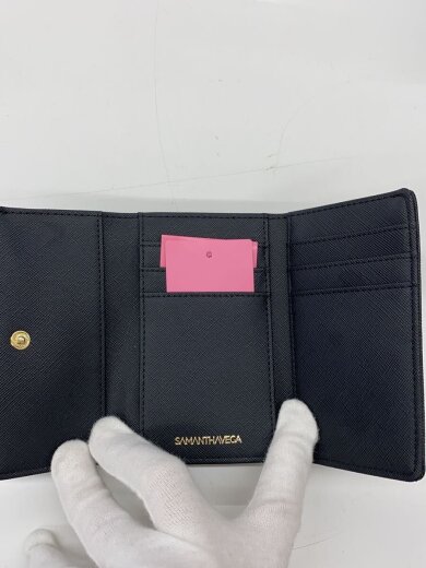 商品画像：3つ折り財布/フェイクレザー/BLK/レディース/2320265291// 4