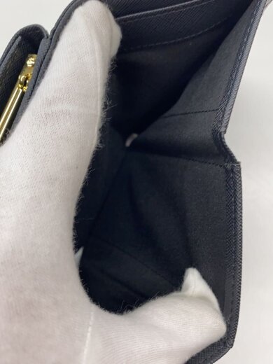 商品画像：3つ折り財布/フェイクレザー/BLK/レディース/2320265291// 5