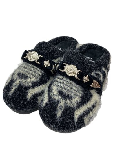 商品画像：KNIT SLIP-ON/サンダル/O/BLK/ウール/TC252-AJ601// 1