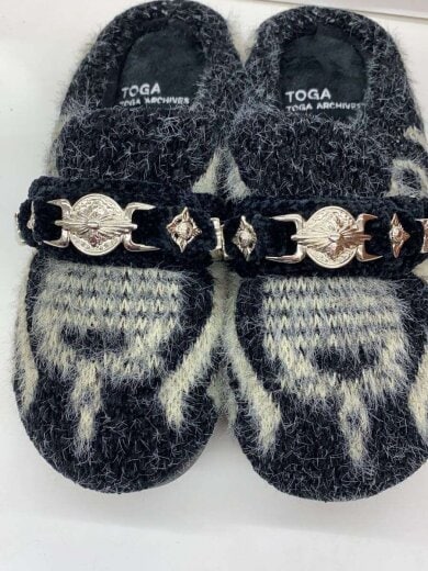 商品画像：KNIT SLIP-ON/サンダル/O/BLK/ウール/TC252-AJ601// 3