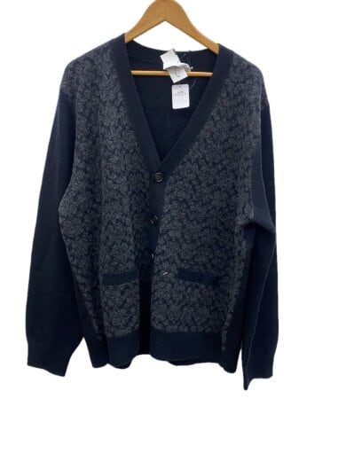 商品画像：カーディガン(厚手)/XL/ウール/BLK/無地/CW943 1