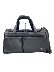 ボストンバッグ/レザー/BLK