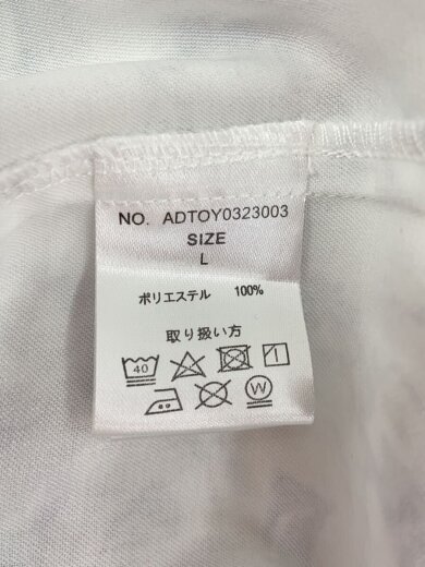 商品画像：半袖シャツ/L/ポリエステル/WHT/ADTY0323003 4