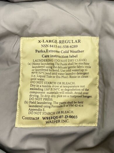 商品画像：ダウンジャケット/L/ナイロン/GRY/無地/22WP62/8415-01-538-6289 3