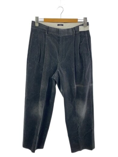 商品画像：コットンコーデュロイ2プリーツリラックステーパードパンツ/GRY/無地/170-3240080 1