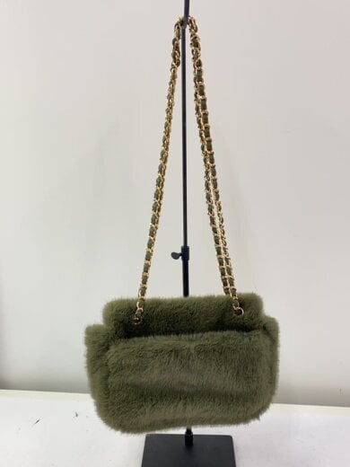 商品画像：アクセソワ スクエアポーチ/ファー ヌネット/ショルダーバッグ/ファー/KHK// 3