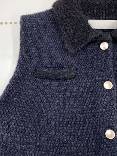 商品画像：メタルボタンジレニットセットアップ/36/ツイード/NVY/CWN0254093 5