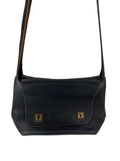 商品画像：ショルダーバッグ/レザー/BLK/無地 1